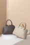 Minicube PU woven leather Handbags Model B1700