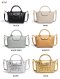 Minicube PU woven leather Handbags Model B1767