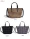 Minicube PU leather Woven Bag Model B1786-1