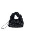 Minicube Black Sequin Bag Model 195B