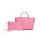 Minicube PU woven leather Handbags Model B1736-1