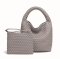 Minicube PU leather Woven Bag Model B988