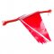 KYOWA ธงราวสามเหลี่ยม สีขาว-แดง (20 เมตร)