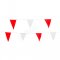 KYOWA ธงราวสามเหลี่ยม สีขาว-แดง (20 เมตร)