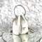 MP-10518 Unused Prada Vit Diano Bucket Leather Biancos