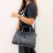 MP-10438 Used Ysl Mini Cabas So Black Black Croc Embossed