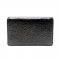 New Balenciaga Card Holder in Black Leather SHW