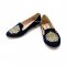 Like New Miu Miu Flat Shoes 35" in Blue Velvet GHW