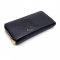 New YSL Zippy Long Wallet in Black Leather GHW