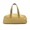 Used Chanel New Travel Vintage Boston Bag  in Yellow Fabric GHW
