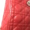 Used Christian Dior Lady 12" in Red Leather SHW