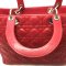Used Christian Dior Lady 12" in Red Leather SHW