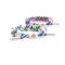 สร้อยข้อมือ Rastaclat Mini TROPICAL GLITCH Collection - Palm Trees [1200018]