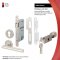 HAFELE Mortise Lock Standart-Satin series-Set3