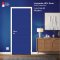 ประตูลามิเนต HPL สีพื้น Cobalt (HA-20)