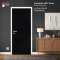 ประตูลามิเนต HPL สีพื้น Jet Black (HA-18)