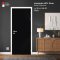 ประตูลามิเนต HPL สีพื้น Jet Black (HA-18)