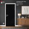 ประตูลามิเนต HPL สีพื้น Jet Black (HA-18)