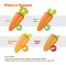 FOFOs Veggie Squeaky Toy - ของเล่นยางกัดสุนัข รูปผัก