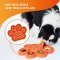 PetDreamhouse - 2in1 Slow Paw & Pad จานอาหารและแผ่นเลียน้องหมา สีส้ม