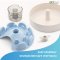 PetDreamHouse SPIN - ชามข้าว Interactive และ Slow Feeder รุ่น UFO Maze สีเบบี้บลู
