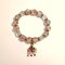 Pink Beaded Bracelet with Elephant Charm