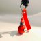 Spider -Man 3D PVC keychain (Upside-down)