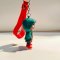 Spider -Man 3D PVC keychain (Green jacket)