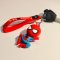 Spider -Man 3D PVC keychain (spinning a web)
