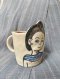 Hilltribe woman earthenware mug