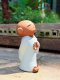 Ceramic Monk Statue
