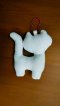 White Cat Keychian