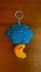 Cloud&Moon crochet keychain