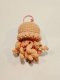 Jellyfish keychain orange