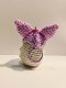 Capybara Keychain with Purple Hat