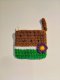 Crochet Watermelon Bag, Brown-Green