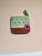 Crochet Watermelon Bag, Mint-Brown