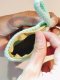 Crochet Watermelon Bag, Mint-Brown