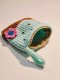 Crochet Watermelon Bag, Mint-Brown