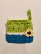 Crochet Watermelon Bag, Green-Blue