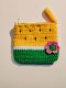 Crochet Watermelon Bag, Yellow-Green