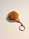 Brown Crochet Turtle Keychain