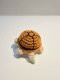Brown Crochet Turtle Keychain