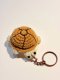 Brown Crochet Turtle Keychain