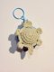 Blue Crochet Turtle Keychain