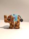 Brown Elephant Fabric Keychain