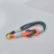 Black & White Phone Strap with Orange Loop