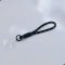 Black Phone Strap with White Cross Pattern