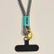 Black & White Striped Phone Strap