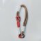Brown Phone Strap with Orange Loop
